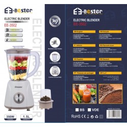عصاره كهربائي E-Bester EE-3502 - قوة 350 واط، سعة 1.5 لتر، شفرات ستانلس ستيل، سرعتان قابلتان للتعديل