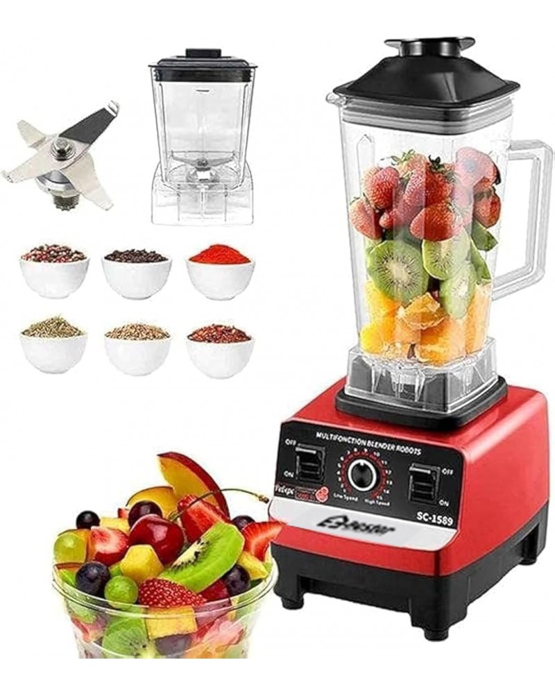 خلاط بستر EE-3501 متعدد الاستخدامات - 800 واط، كوب غير قابل للكسر، لجرش الثلج بسهولة