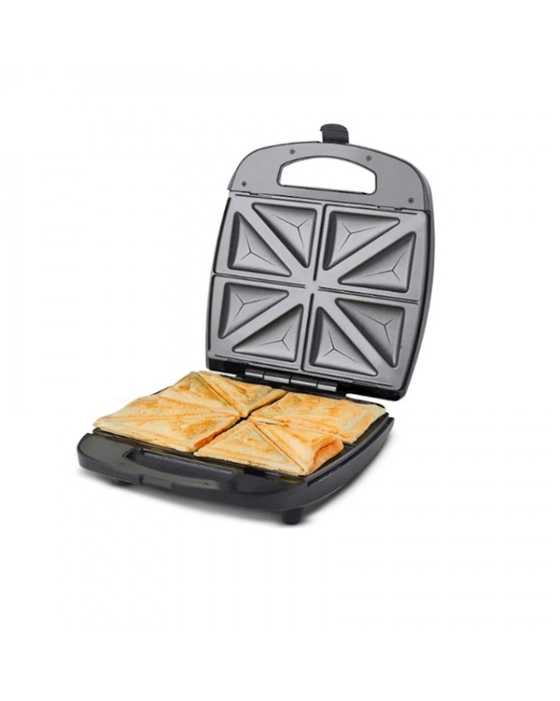 صانع ساندويتشات E-Bester بقوة 1200 واط - 4 قطع، تسخين مزدوج، طلاء غير لاصق (EE-12201) صانع ساندويتشات E-Bester بقوة 1200 واط - 4 قطع، تسخين مزدوج، طلاء غير لاصق (EE-12201)