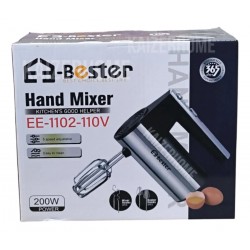 خلاط يدوي E-Bester (EE-1102) - بقوة 200 واط و5 سرعات قابلة للتعديل - 110 فولت