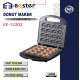 صانعة الدونات الكهربائية من E-Bester بقوة 1200 واط - 18 فتحة، غير لاصقة، وتسخين مزدوج (EE-12202) صانعة الدونات الكهربائية من E-Bester بقوة 1200 واط - 18 فتحة، غير لاصقة، وتسخين مزدوج (EE-12202)