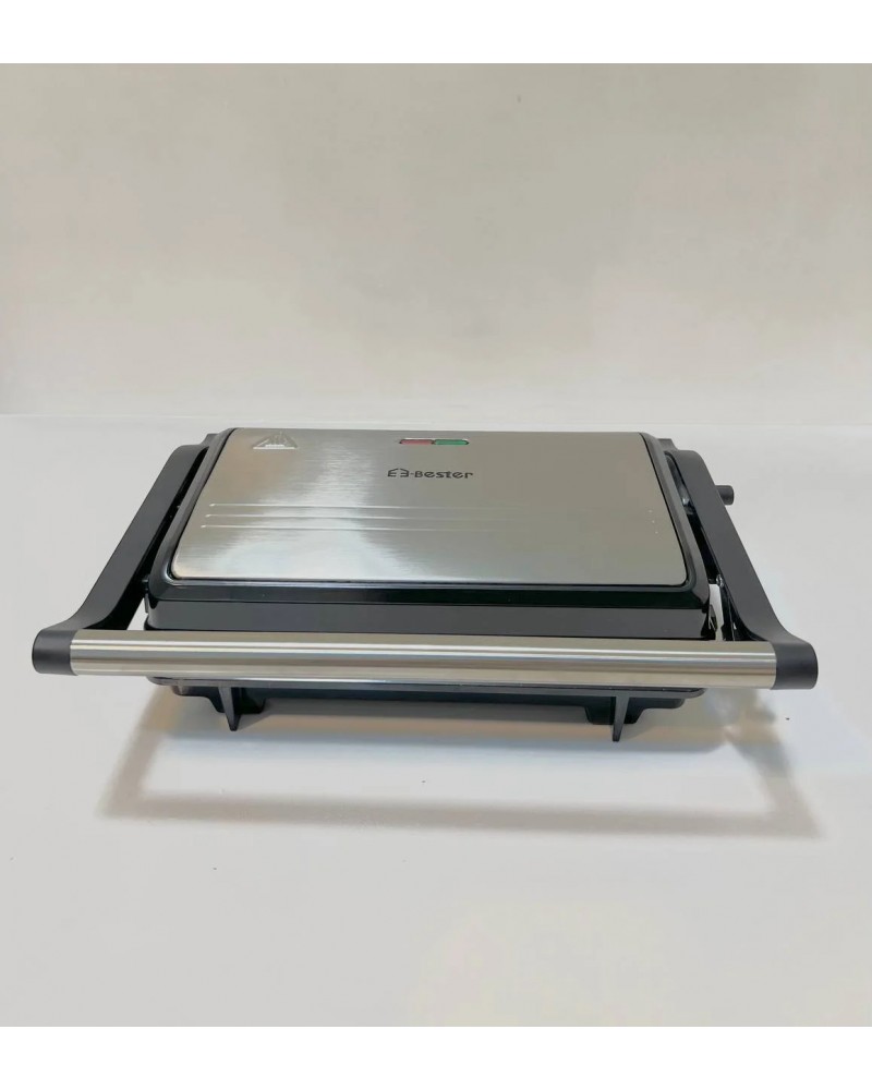سخان سندويشات وشواية E-Bester EE-12101 | قوة 1000 واط | فتح كامل 180° | ألواح غير لاصقة. سخان سندويشات وشواية E-Bester EE-12101 | قوة 1000 واط | فتح كامل 180° | ألواح غير لاصقة.