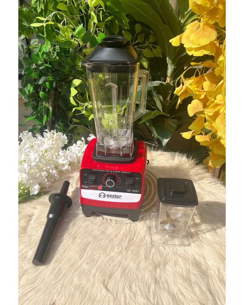 خلاط بستر EE-3501 متعدد الاستخدامات - 800 واط، كوب غير قابل للكسر، لجرش الثلج بسهولة خلاط بستر EE-3501 متعدد الاستخدامات - 800 واط، كوب غير قابل للكسر، لجرش الثلج بسهولة