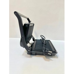 سخان سندويشات وشواية E-Bester EE-12101 | قوة 1000 واط | فتح كامل 180° | ألواح غير لاصقة.