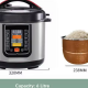 طنجرة ضغط كهربائية رقمية E-Bester EE-19101 سعة 6.5 لتر وقوة 1200 واط