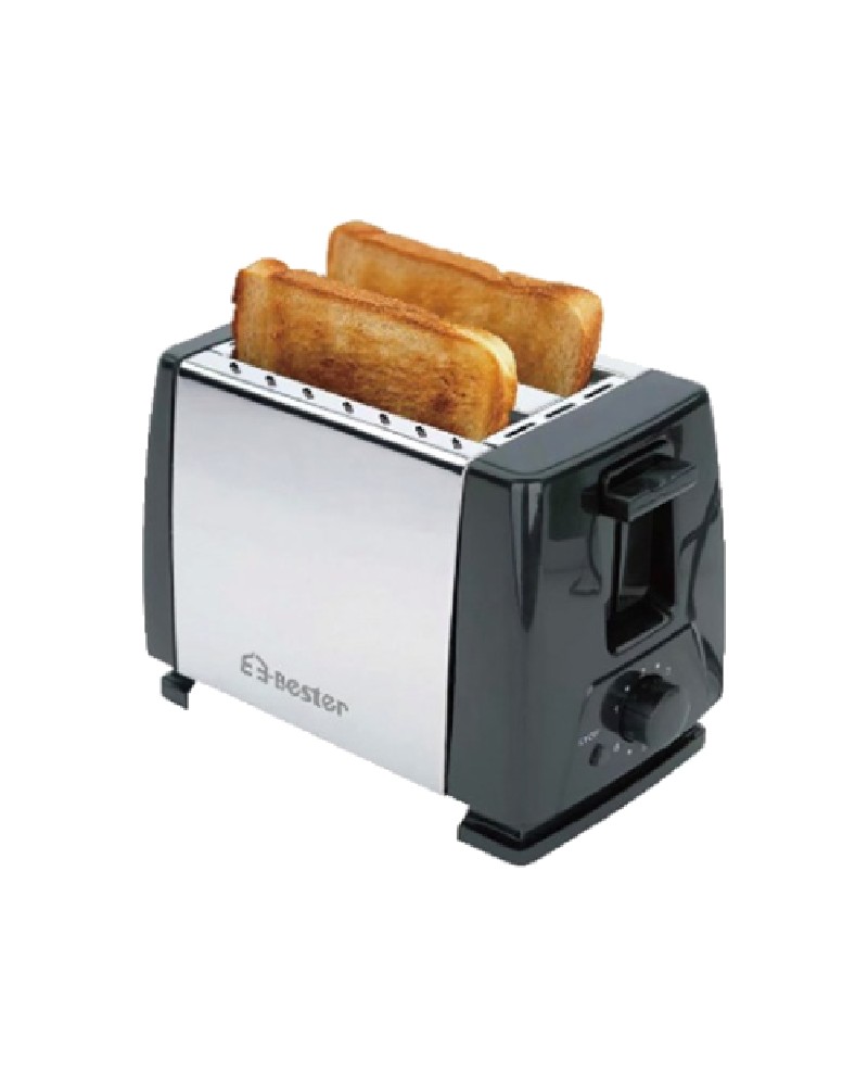 محمصة خبز (توستر) E-Bester لشريحتين - قوة 750 واط، 6 مستويات تحكم، خاصية الإخراج التلقائي محمصة خبز (توستر) E-Bester لشريحتين - قوة 750 واط، 6 مستويات تحكم، خاصية الإخراج التلقائي