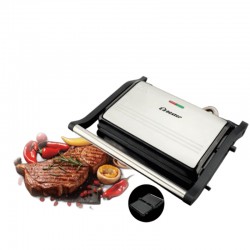 سخان سندويشات وشواية E-Bester EE-12101 | قوة 1000 واط | فتح كامل 180° | ألواح غير لاصقة.