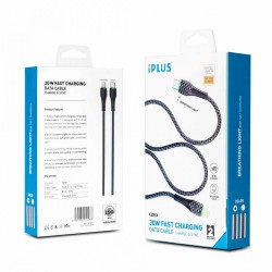 كيبل ايفون قماش 2 متر PD من شركة L129 IPLUS كيبل ايفون قماش 2 متر PD من شركة L129 IPLUS