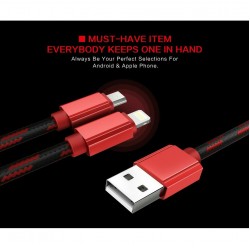 كيبل قماش يدعم الشحن السريع   LS23 LDNIO