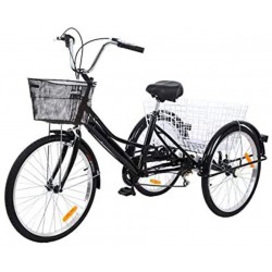 سيكل 3 عجلات مع سلة للبالغين