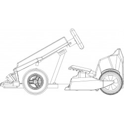 سكوتر كهربائية كريزي دريفت بعربة كارة للركوب