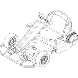 سكوتر سيارة كهربائي بأربع عجلات كريزي دريفت، جو كارت كارتنغ