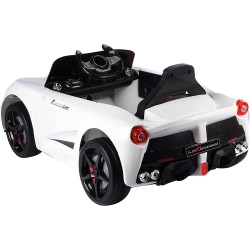 سيارة ركوب كهربائية للاطفال، بلون ابيض