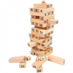 مكعبات تركيب خشبية من 48 قطعة