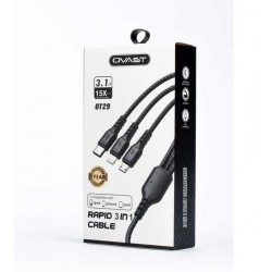 كابل USB أصلي 3 في 1 ( Type C ميكرو _ ايفون ) OT-29 OVAST كابل USB أصلي 3 في 1 ( Type C ميكرو _ ايفون ) OT-29 OVAST