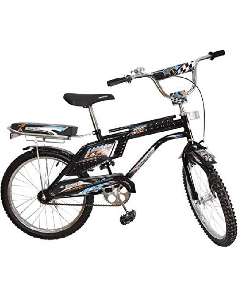 دراجة رامبو مقاس 16 بتصميم بارز الملمس ومتوازن للاستخدام في الأماكن الخارجية مع مقعد خلفي إضافي للأطفال 12بوصة