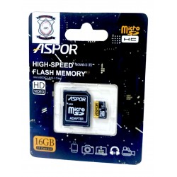 ذاكره MICRO (16GB)  ماركه ASPOR