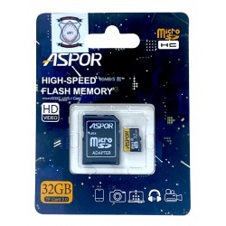 ذاكره MICRO (32GB)  ماركه ASPOR