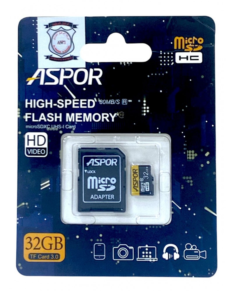 Memory MICRO SD (32GB) brand ASPOR
