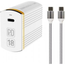 شاحن منزلي PD منفذ1+كيبل A1302Q LDNIO شاحن منزلي PD منفذ1+كيبل A1302Q LDNIO