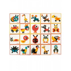 لعبة مطابقة وتشكيل النماذج بومه