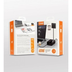 شاحن جداري يدعم الشحن السريع بقوة 65 واط مع منفذين USB ومنفذين LDNIO A4808Q Type C شاحن جداري يدعم الشحن السريع بقوة 65 واط مع منفذين USB ومنفذين LDNIO A4808Q Type C