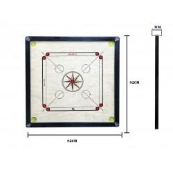كاروم كبير 82× 82 مع حجر اللعب - لعبة استراتيجية تقليدية للمتعة والتحدي