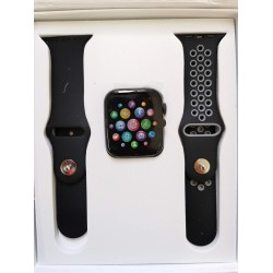 ساعة يد ذكية سيريز 5 مزودة بسوار بديل أسود ساعة يد ذكية سيريز 5 مزودة بسوار بديل أسود