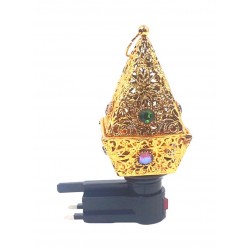 فواحة كهربائية ذهبي/ أخضر/ أبيض 20x20x20سم