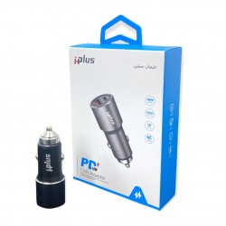 راس شاحن  PD سياره 2منافذ     C187     IPLUS    راس شاحن  PD سياره 2منافذ     C187     IPLUS